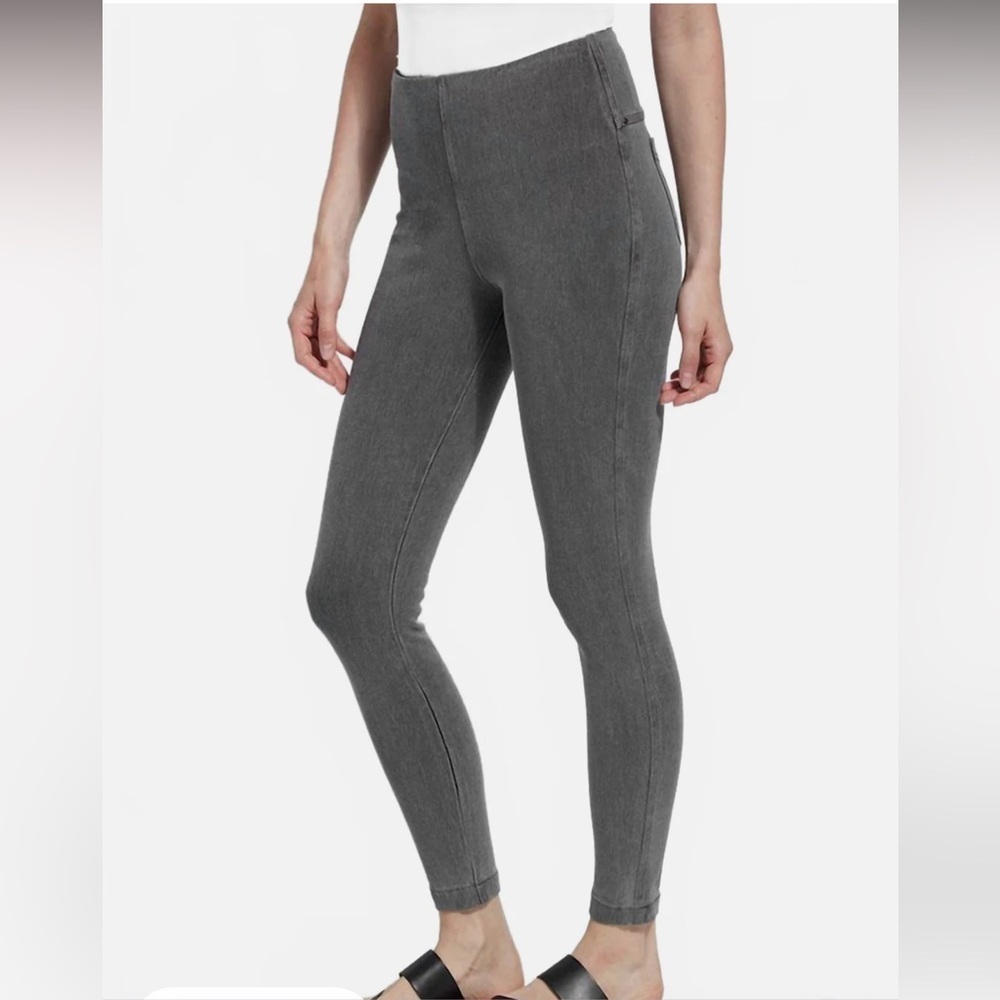 LYSSE  
Toothpick Denim Leggings In Grey